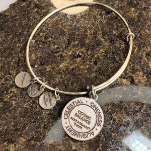 Alex and Ani Silver Charm Bangle